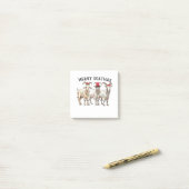 Merry Goatmas Animal Goat Lover Merry Christmas Post-it® Notes (Op bureau)