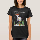 Merry Goatmas Goat Kerstreindekerstman Funny T-shirt (Voorkant)