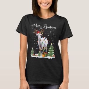 Merry Goatmas Goat Kerstreindekerstman Funny T-shirt