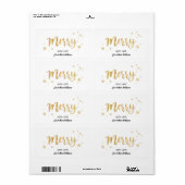 Merry (Gold) Etiket (Full Sheet)
