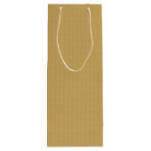 Merry! ~ Gold kerstboom ~ Familiefoto Wijn Cadeautas (Achterkant)