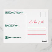 Merry GOLD LINES prettige feestdagen fotokerstmis (Achterkant)