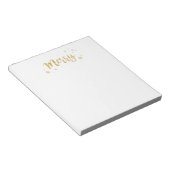 Merry (Gold) Notitieblok (Schuin)