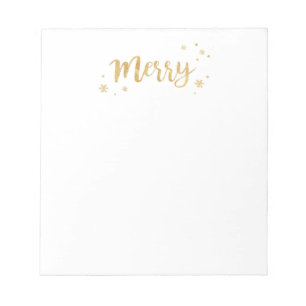 Merry (Gold) Notitieblok