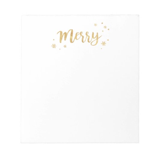 Merry (Gold) Notitieblok (Voorkant)
