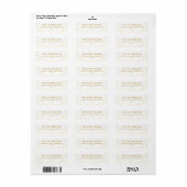 Merry Gold Tone Polkadot retour adres labels (Full Sheet)