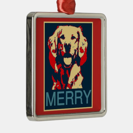 Merry Golden Silver Ornament (Rechts)