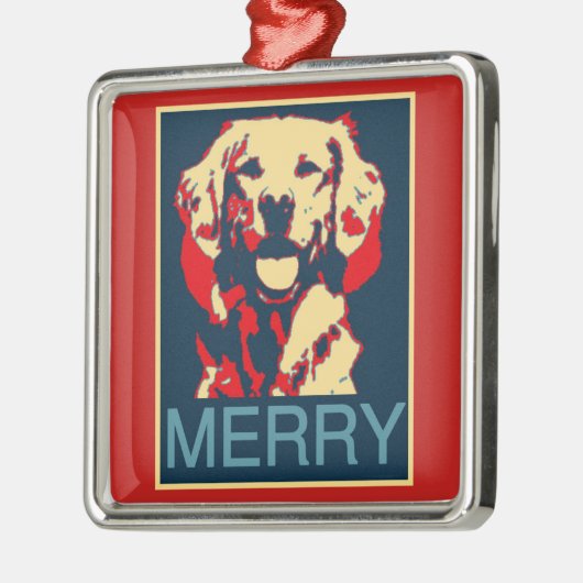 Merry Golden Silver Ornament (Links)