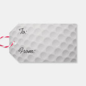 Merry Golfmas Golf Ball Design Gift Label Cadeaulabel (Achterkant Horizontaal)