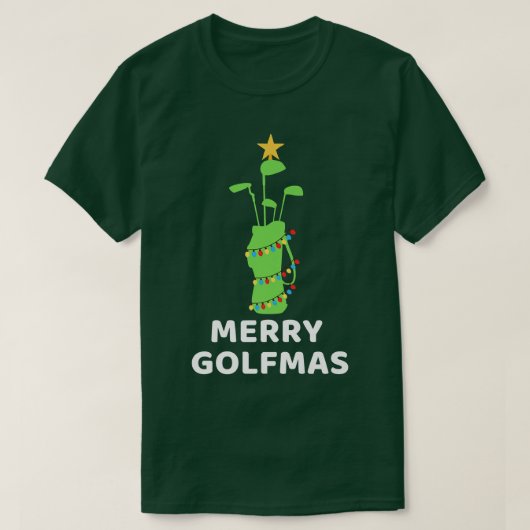 Merry Golfmas Golf Club Kerstmis Funny Golfi T-shirt (Design voorkant)