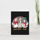 Merry Goose Funny Christmas Silly Humor Family Chr Kaart (Voorkant)