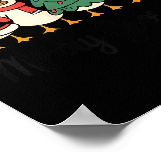 Merry Goose On The Loose Funny Christmas Silly Hum Poster (Hoek)