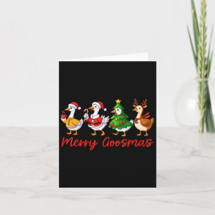 Merry Goosemas Christmas Gekke Goose Funny Xmas Wo Kaart