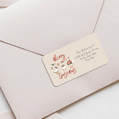 Merry Goosemas Christmas Holiday Etiket