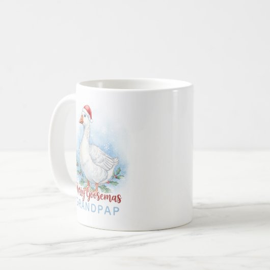 Merry Goosemas Personalized Mug Koffiemok (Voorkant links)