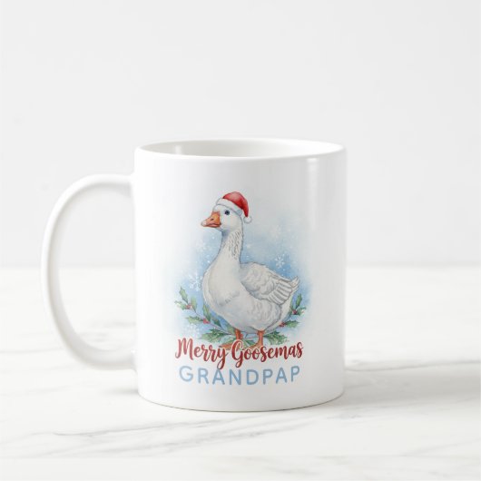 Merry Goosemas Personalized Mug Koffiemok (Links)