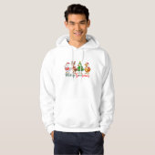 Merry Goosmas Christmas Funny Goose Tri-Blend Shir Hoodie (Voorkant volledig)