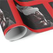 Merry Gory Halloween Zombie Kerstkerstkerstkerstke Cadeaupapier (Rol Hoek)