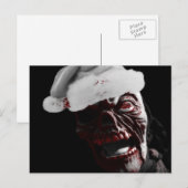 Merry Gory Halloween Zombie Santa Briefkaart (Voorkant / Achterkant)