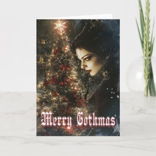 Merry Gothmas Christmas Kaart (Voorkant)