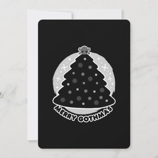 Merry Gothmas Feestdagenkaart (Voorkant)