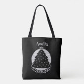 Merry Gothmas gepersonaliseerd Tote Bag (Achterkant)