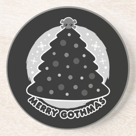 Merry Gothmas Zandsteen Onderzetter (Voorkant)