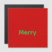 Merry Green Name op Rood (Voorkant / Achterkant)