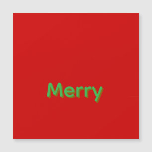 Merry Green Name op Rood