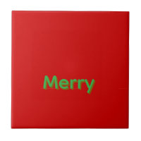 Merry Green Name op Rood