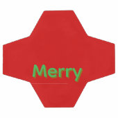 Merry Green Name op Rood Voetbal (Enkel)