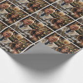 Merry Griftmas Donald en Melania Cadeaupapier (Hoek)