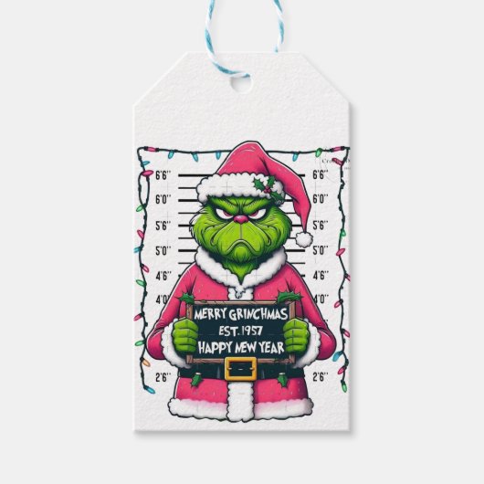 💚 Merry Grinchmas  Cadeaulabel (Voorkant)