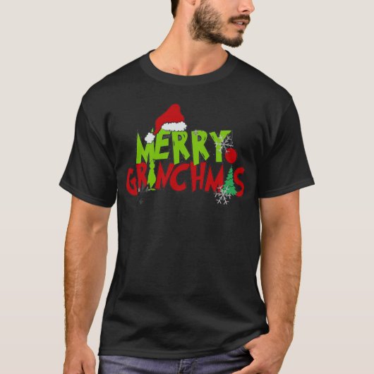 💚 merry grinchmas | Funny Christmas Tee | T-shirt (Voorkant)
