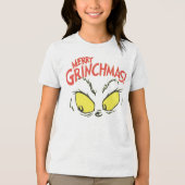 💚 merry grinchmas | Funny Christmas Tee | Tri-Blend Shirt (Voorkant)