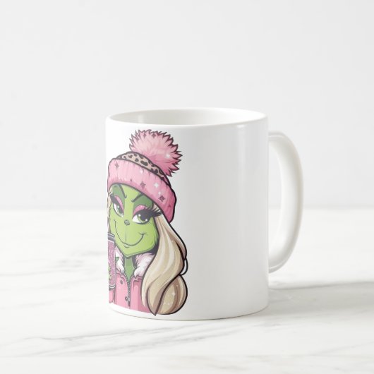 💚 Merry Grinchmas Girl Mug Koffiemok (Voorkant rechts)