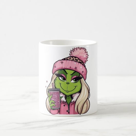 💚 Merry Grinchmas Girl Mug Koffiemok (Center)