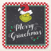 Merry Grinchmas | Grinch Holiday Party Kartonnen Onderzetters (Voorkant)