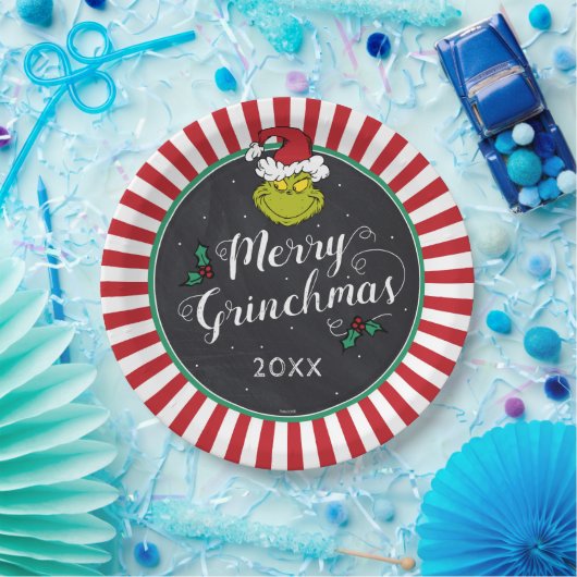 Merry Grinchmas | Grinch Holiday Party Papieren Bordje (Feest)