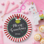 Merry Grinchmas | Grinch Holiday Party Papieren Bordje (Feest)