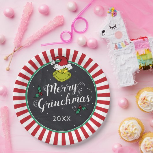 Merry Grinchmas | Grinch Holiday Party Papieren Bordje (Feest)
