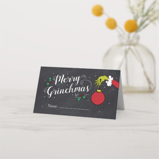 Merry Grinchmas | Grinch Holiday Party Plaatskaartje (Voorkant)
