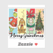 Merry Grinchmas Holiday Collage Sticker (Vel)