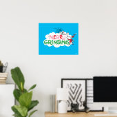 Merry Grinchmas Mister Grinch Poster (Thuiskantoor)