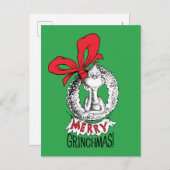 Merry Grinchmas Wreath The Grinch Briefkaart (Voorkant / Achterkant)
