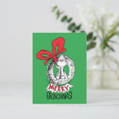 Merry Grinchmas Wreath The Grinch Briefkaart (Staand voorkant)