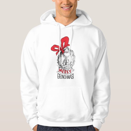 Merry Grinchmas Wreath The Grinch Hoodie (Voorkant)