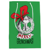 Merry Grinchmas Wreath The Grinch Medium Cadeauzakje (Voorkant)