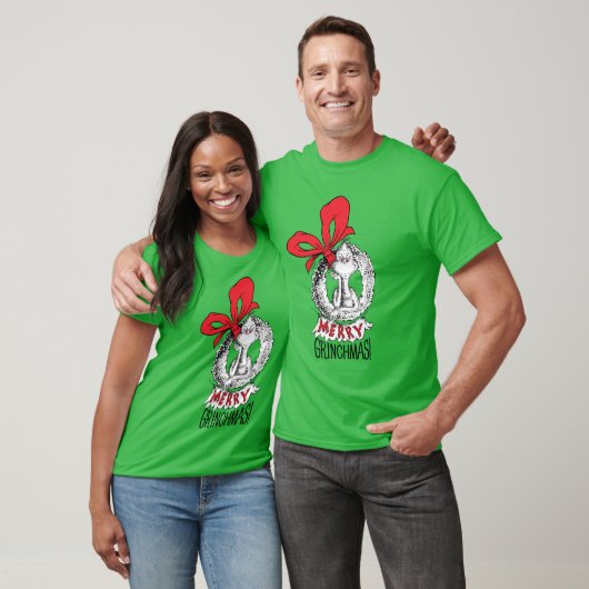 Merry Grinchmas Wreath The Grinch T-shirt (Unisex)