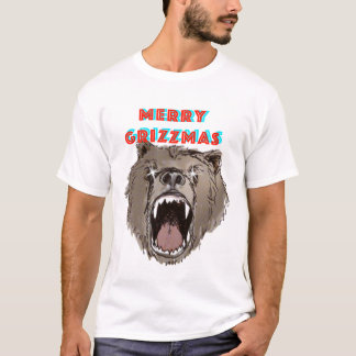 Merry Grizzmas Ik wens je een heel mooi kerstfeest T-shirt